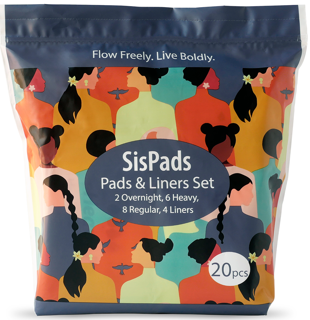 Assorted SisPads – Complete Menstrual Cycle Care Pack - 20 Pcs Assorted Sanitary Pads
