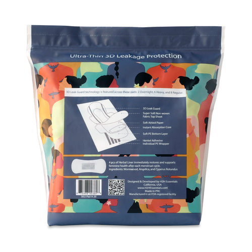 Assorted SisPads – Complete Menstrual Cycle Care Pack - 20 Pcs Assorted Sanitary Pads