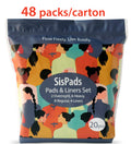 BULK  Assorted SisPads – Complete Menstrual Cycle Care Pack -  20 Pcs Assorted Sanitary Pads (48 Packs / Carton)