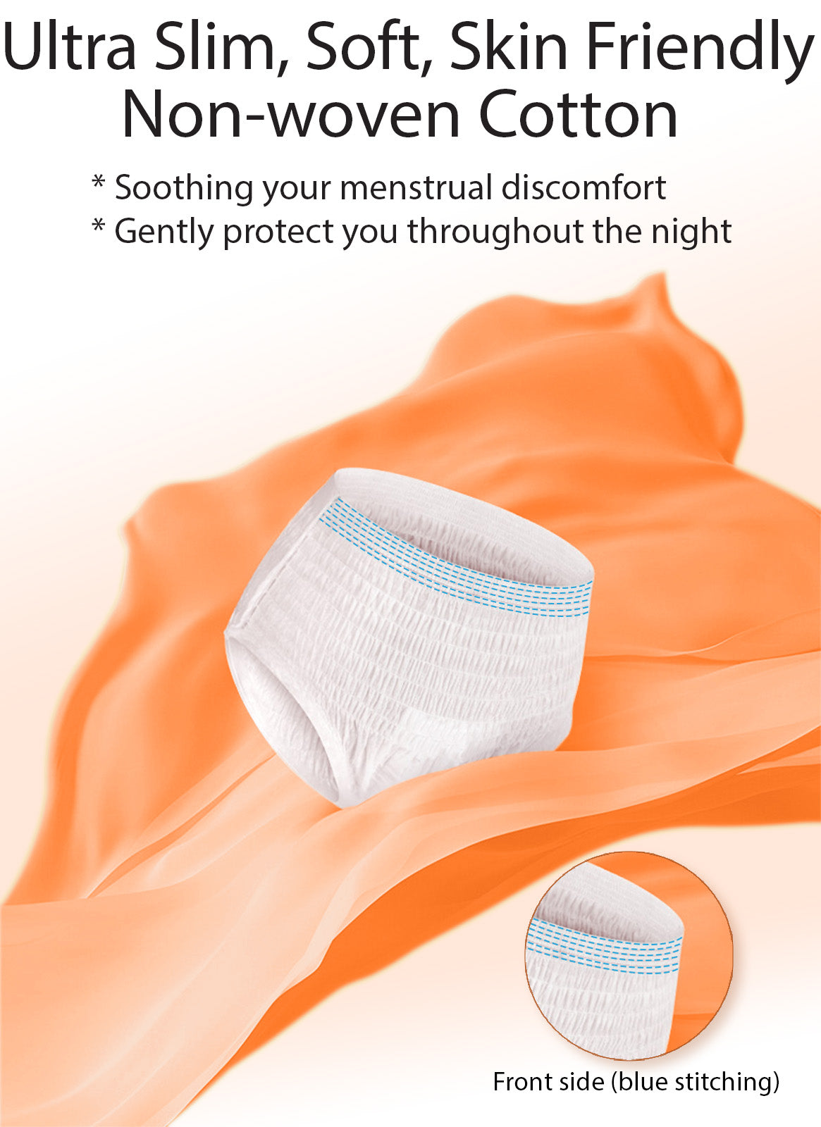 BULK SisPants - Disposable Period Underwear for Women, Postpartum Panties, Maternity, M to XL, 40Bags/Carton